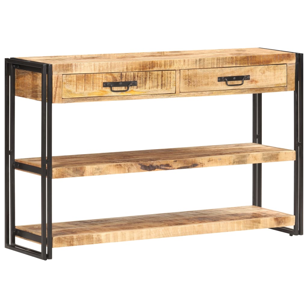 vidaXL Szafka, 120x30x75 cm, lite, surowe drewno mango
