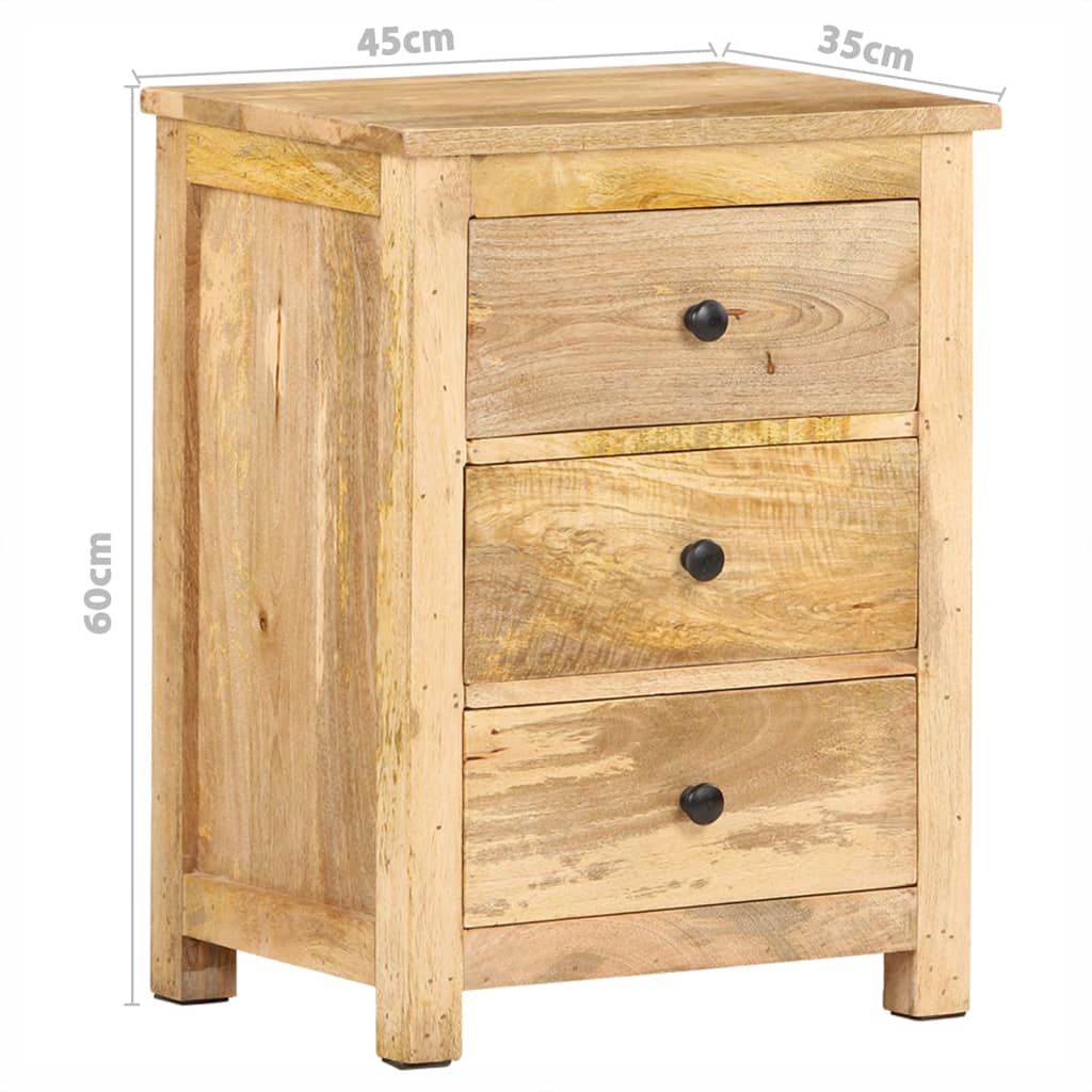 vidaXL Stolik nocny, 45x35x60 cm, lite drewno mango