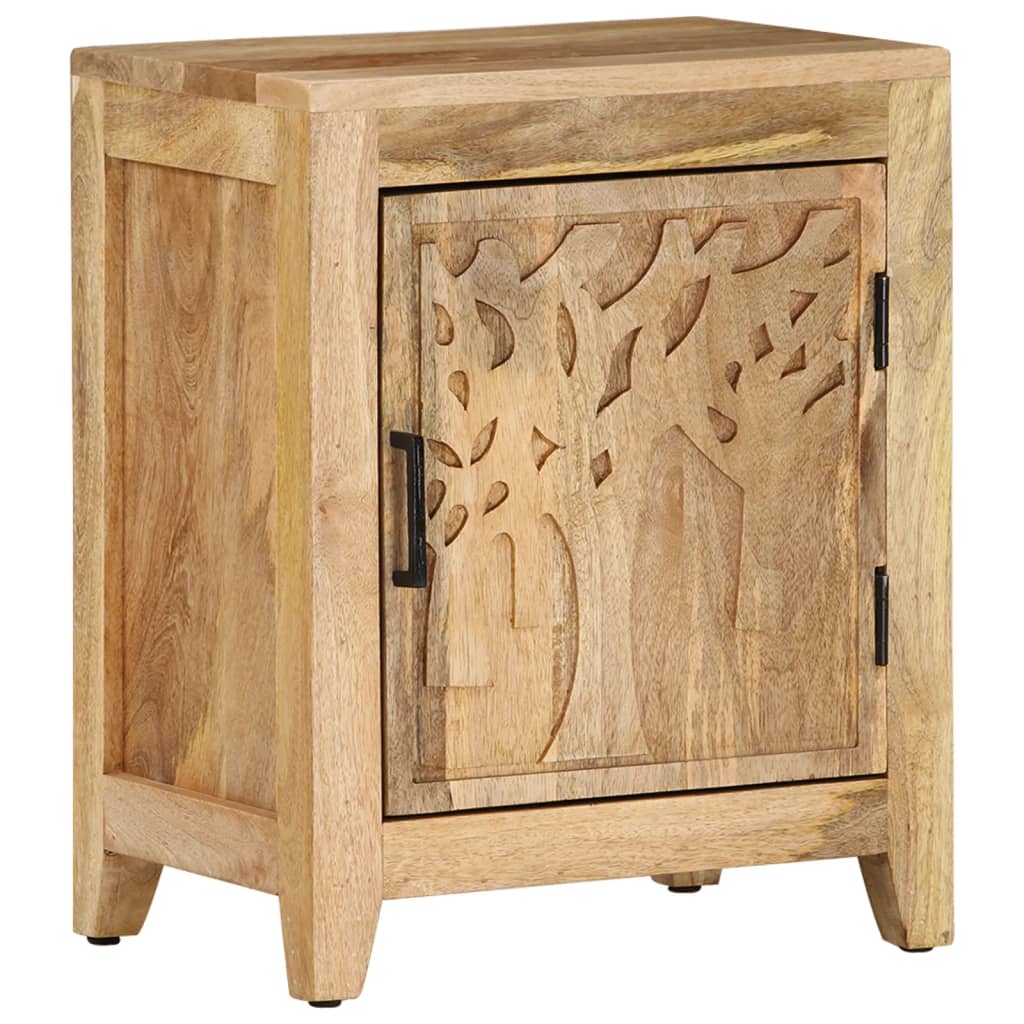 vidaXL Szafka nocna, 40x30x50 cm, lite drewno mango