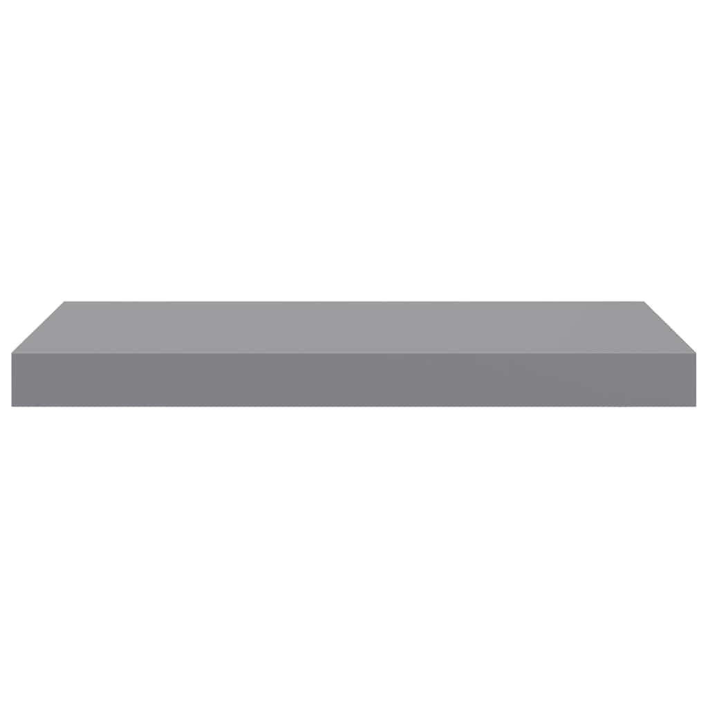 vidaXL Półki ścienne, 4 szt., szare, 50x23,5x3,8 cm, MDF