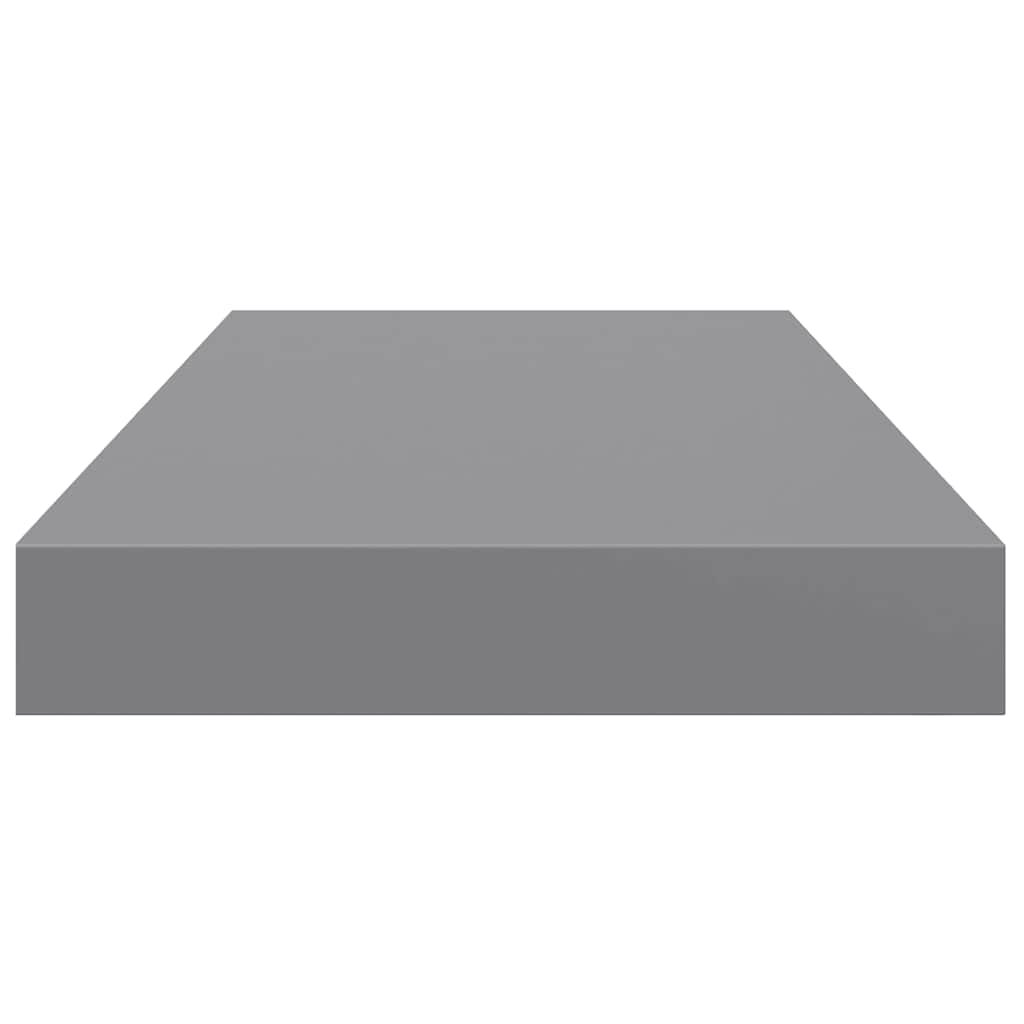 vidaXL Półki ścienne, 4 szt., szare, 50x23,5x3,8 cm, MDF