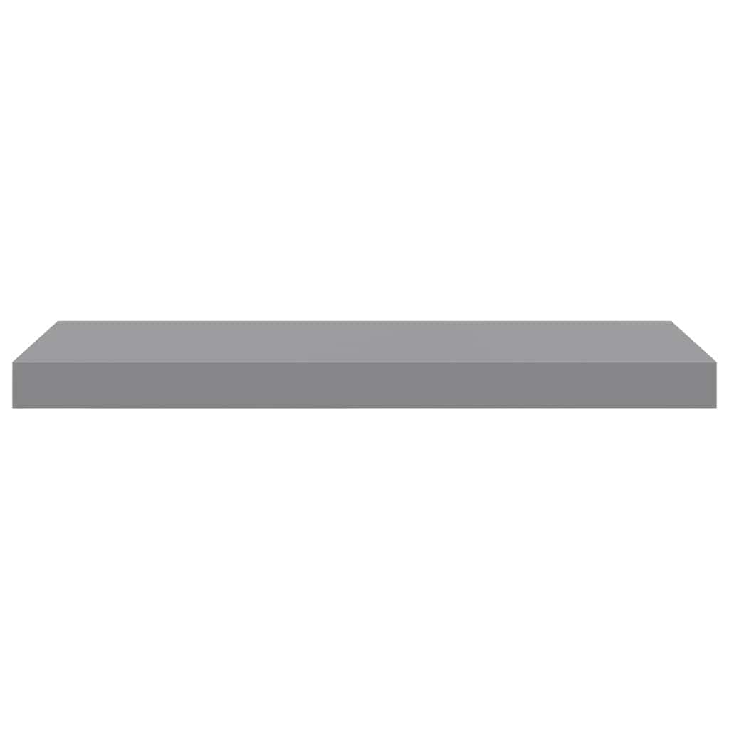 vidaXL Półki ścienne, 4 szt., szare, 60x23,5x3,8 cm, MDF