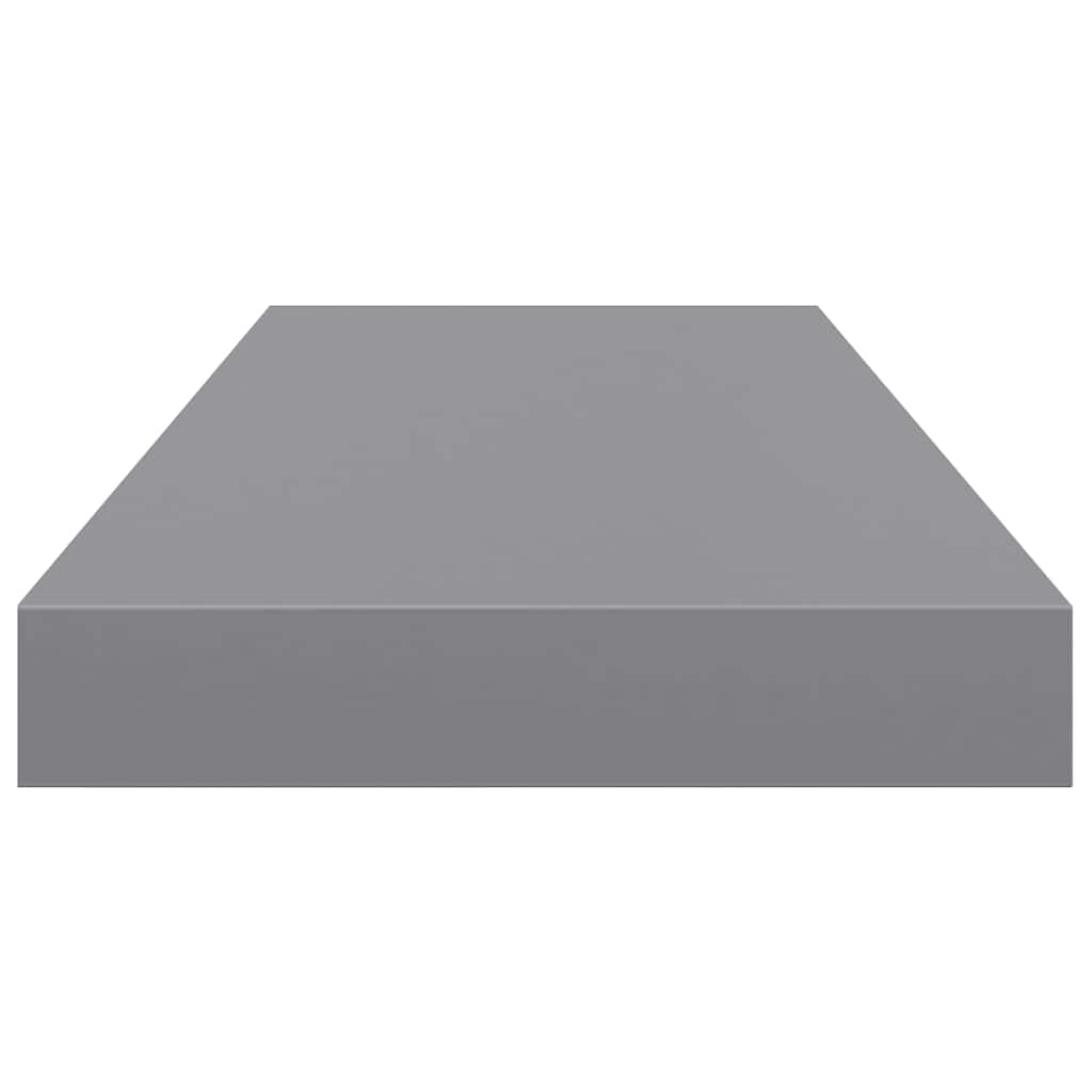 vidaXL Półki ścienne, 4 szt., szare, 60x23,5x3,8 cm, MDF