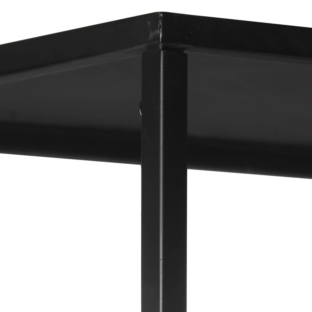 vidaXL Regał na książki, 60x35x180 cm, surowe drewno mango i żelazo