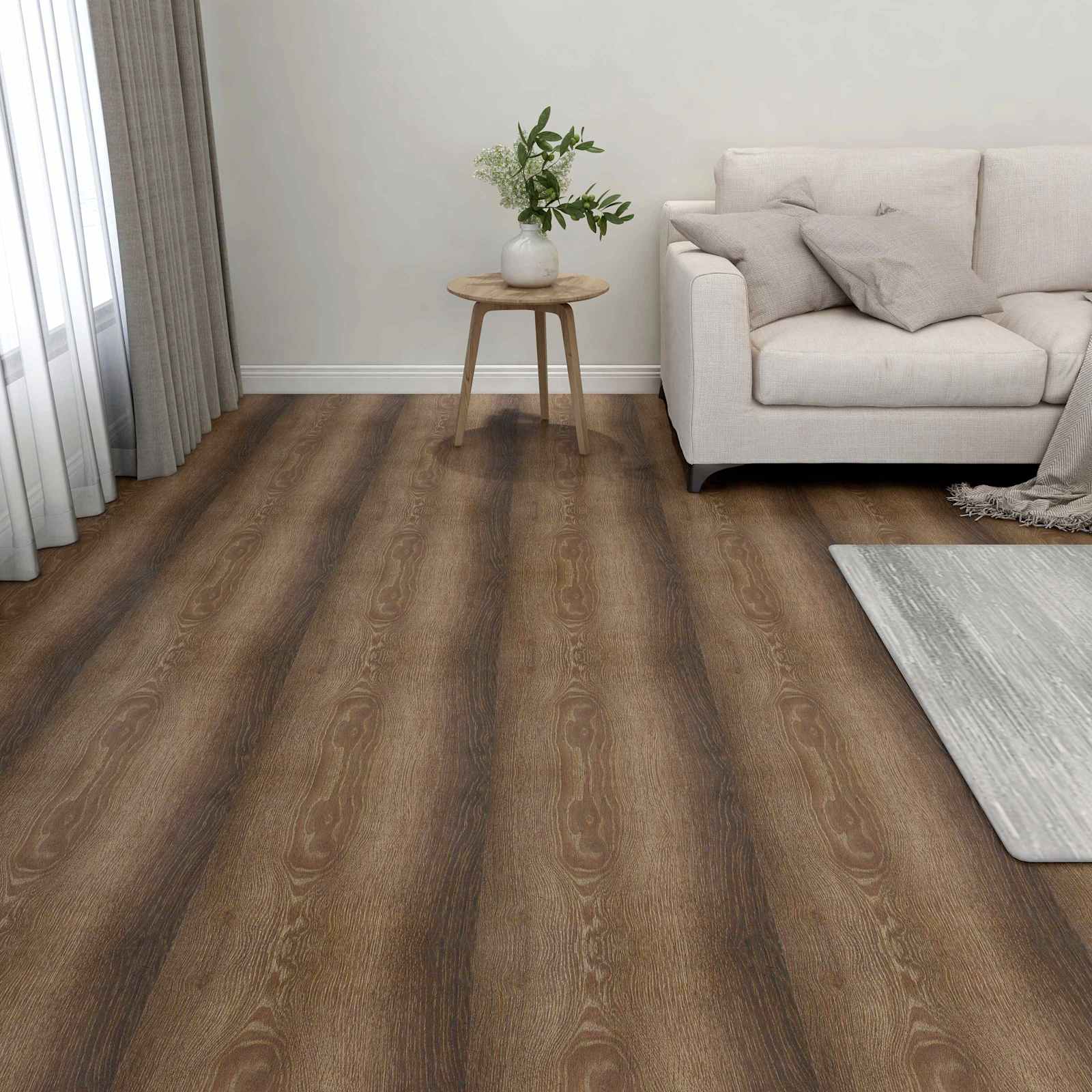 vidaXL Deski podłogowe 5,11 m² 55 pcs PVC stare drewno
