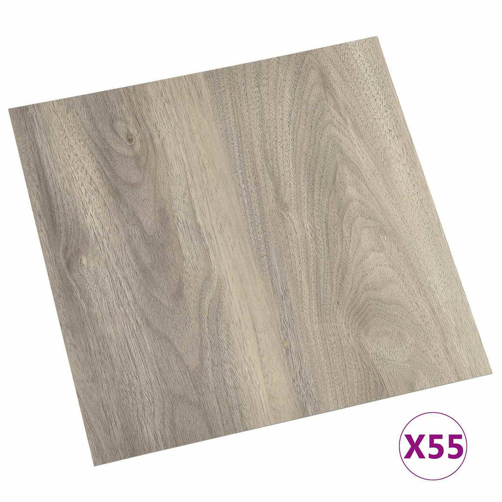 vidaXL Deski podłogowe 5,11 m² 55 pcs PVC Kolor drewna