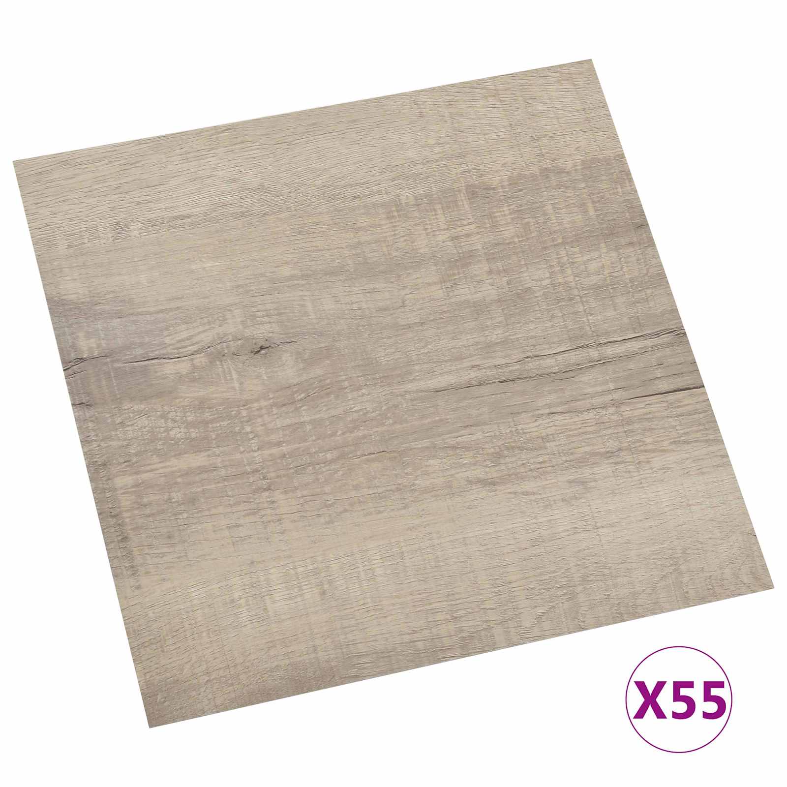 vidaXL Deski podłogowe 55 pcs Ciemnoszary 5,11 m² PVC