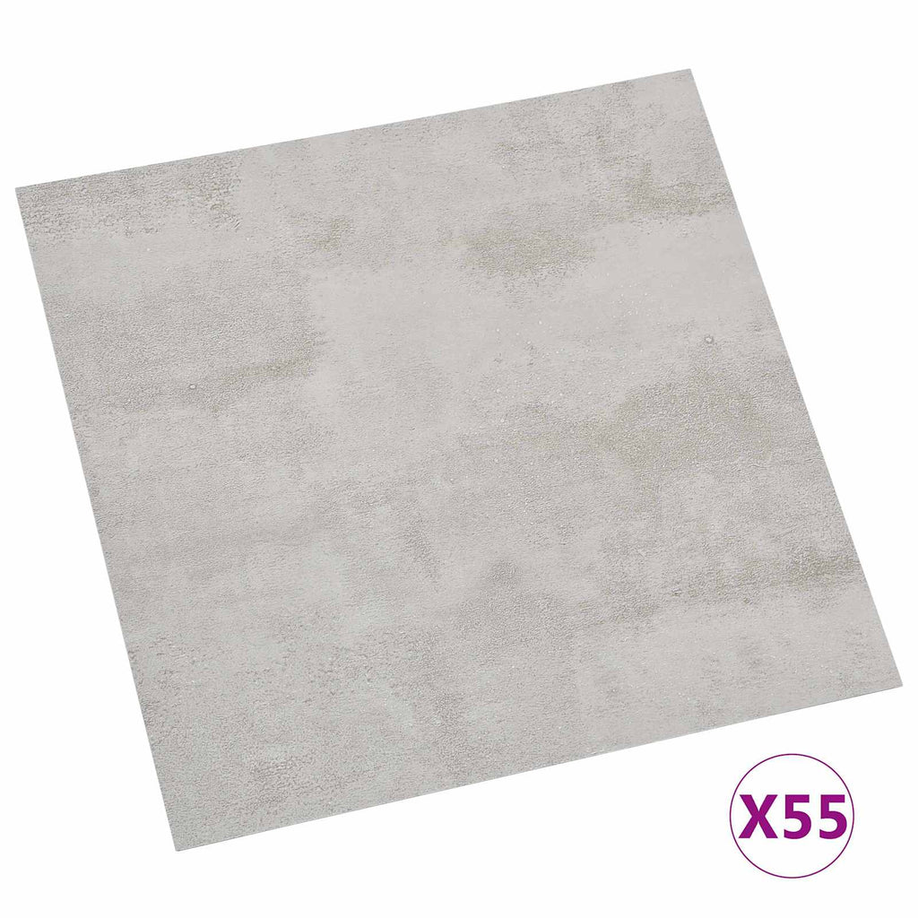 vidaXL Deski podłogowe 5,11 m² 55 pcs PVC Szary i Jasnoszary