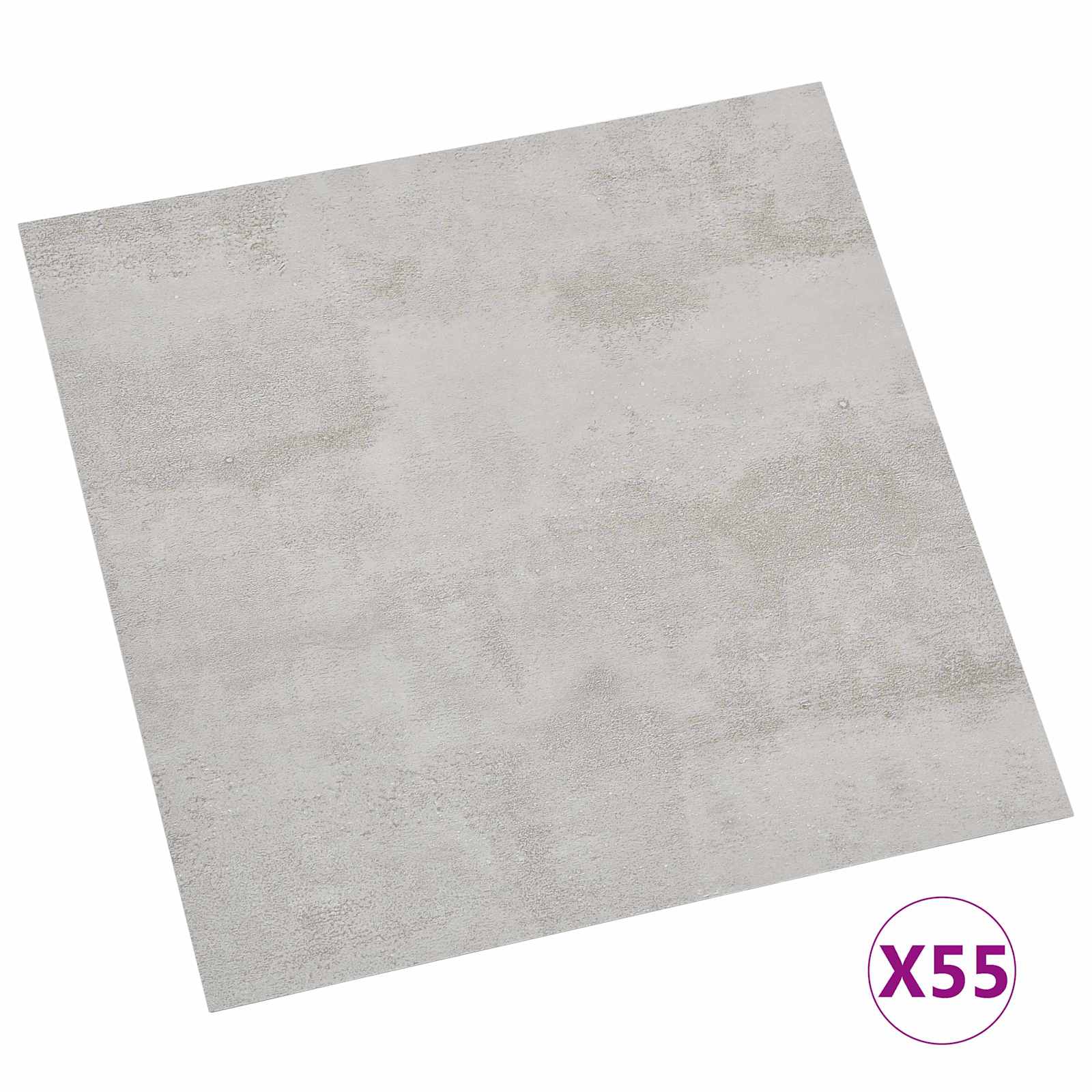 vidaXL Deski podłogowe 5,11 m² 55 pcs PVC Szary i Jasnoszary