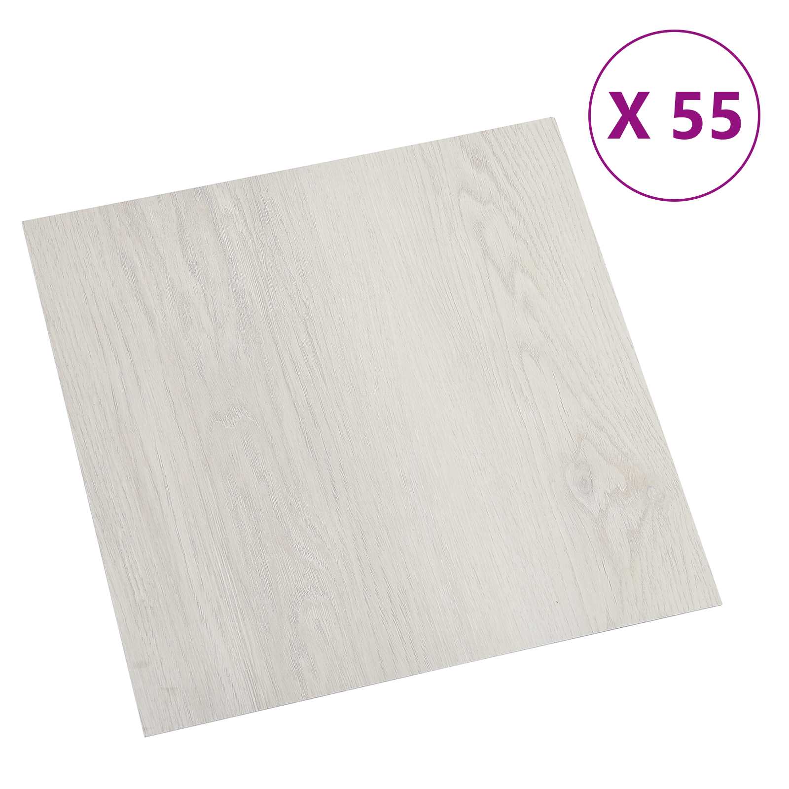 vidaXL Deski podłogowe 5,11 m² 55 pcs PVC Jasny beż