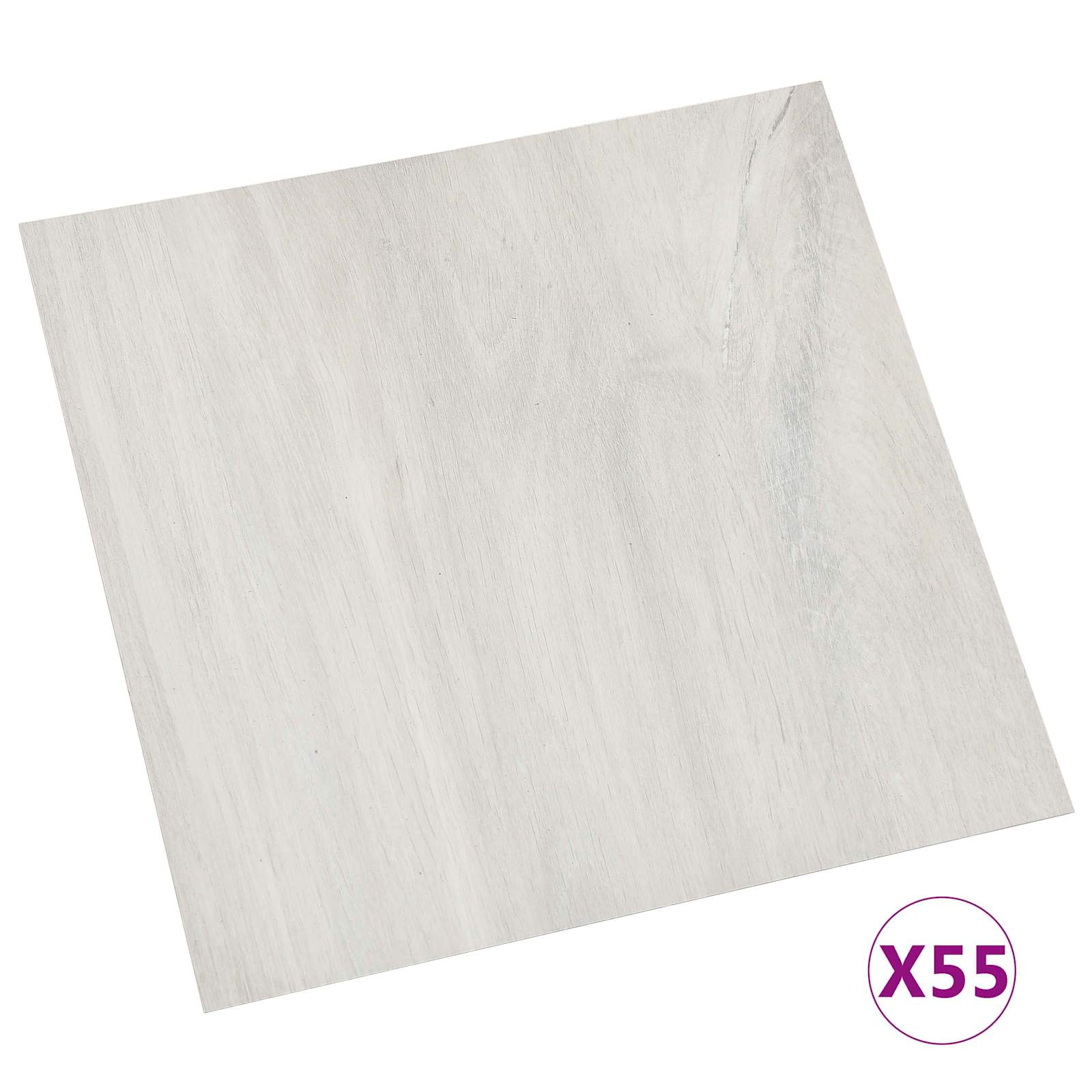 vidaXL Deski podłogowe 55 pcs Kremowy 5,11 m² PVC