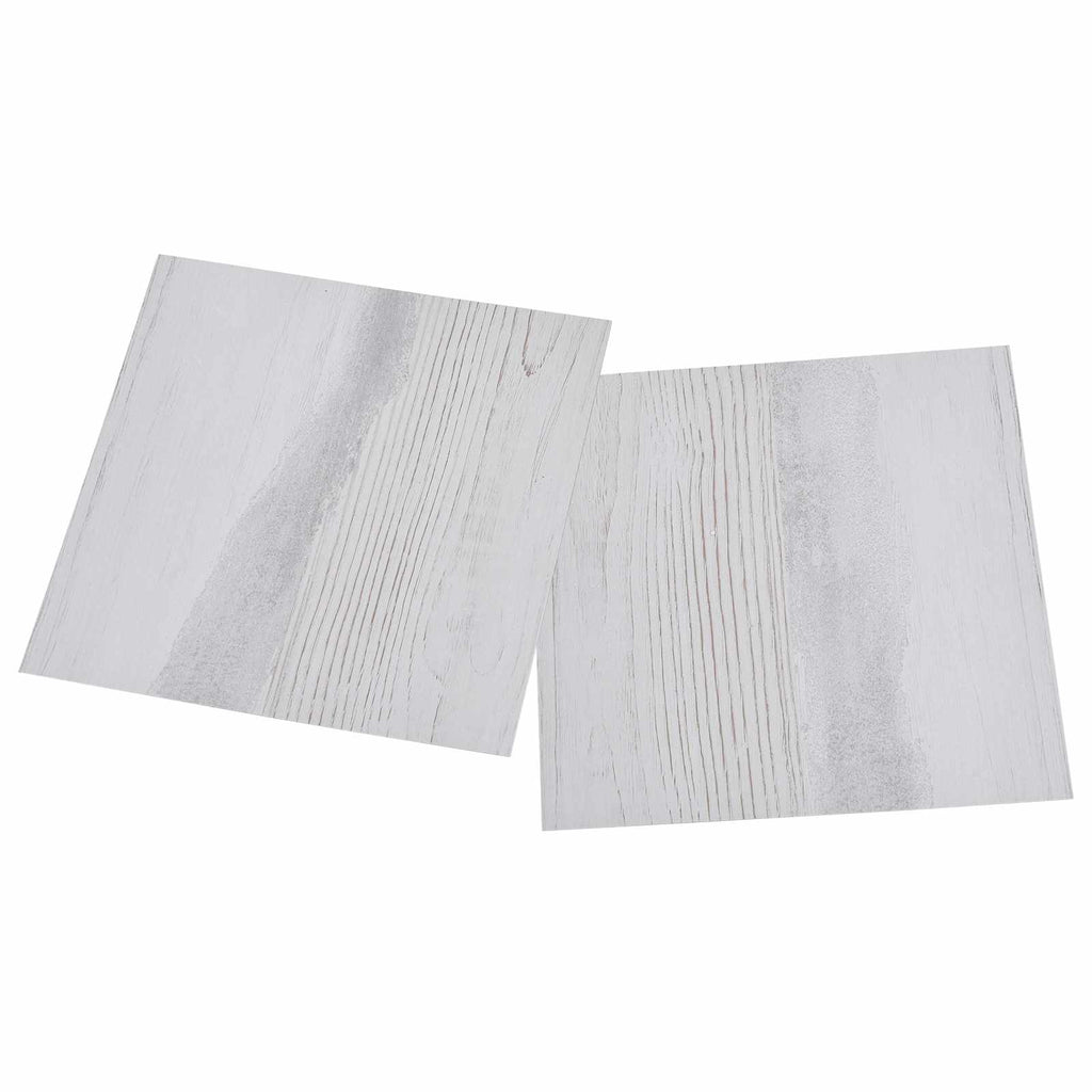 vidaXL Deski podłogowe 5,11 m² 55 pcs PVC Biały i jasnoszary