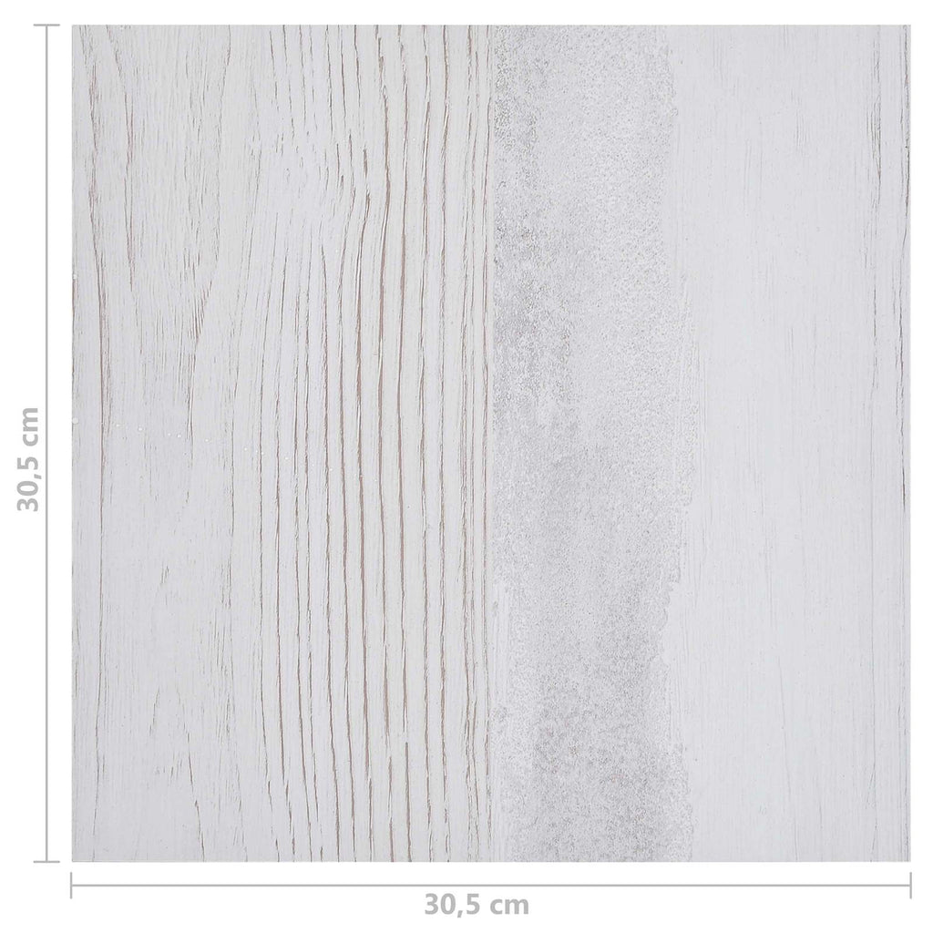 vidaXL Deski podłogowe 5,11 m² 55 pcs PVC Biały i jasnoszary