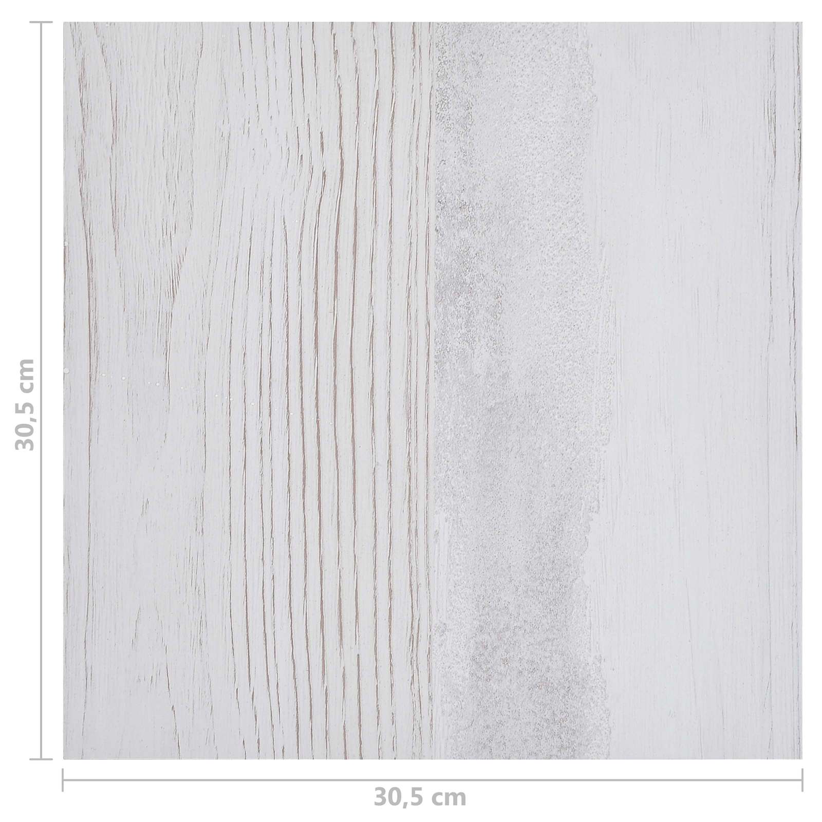 vidaXL Deski podłogowe 5,11 m² 55 pcs PVC Biały i jasnoszary