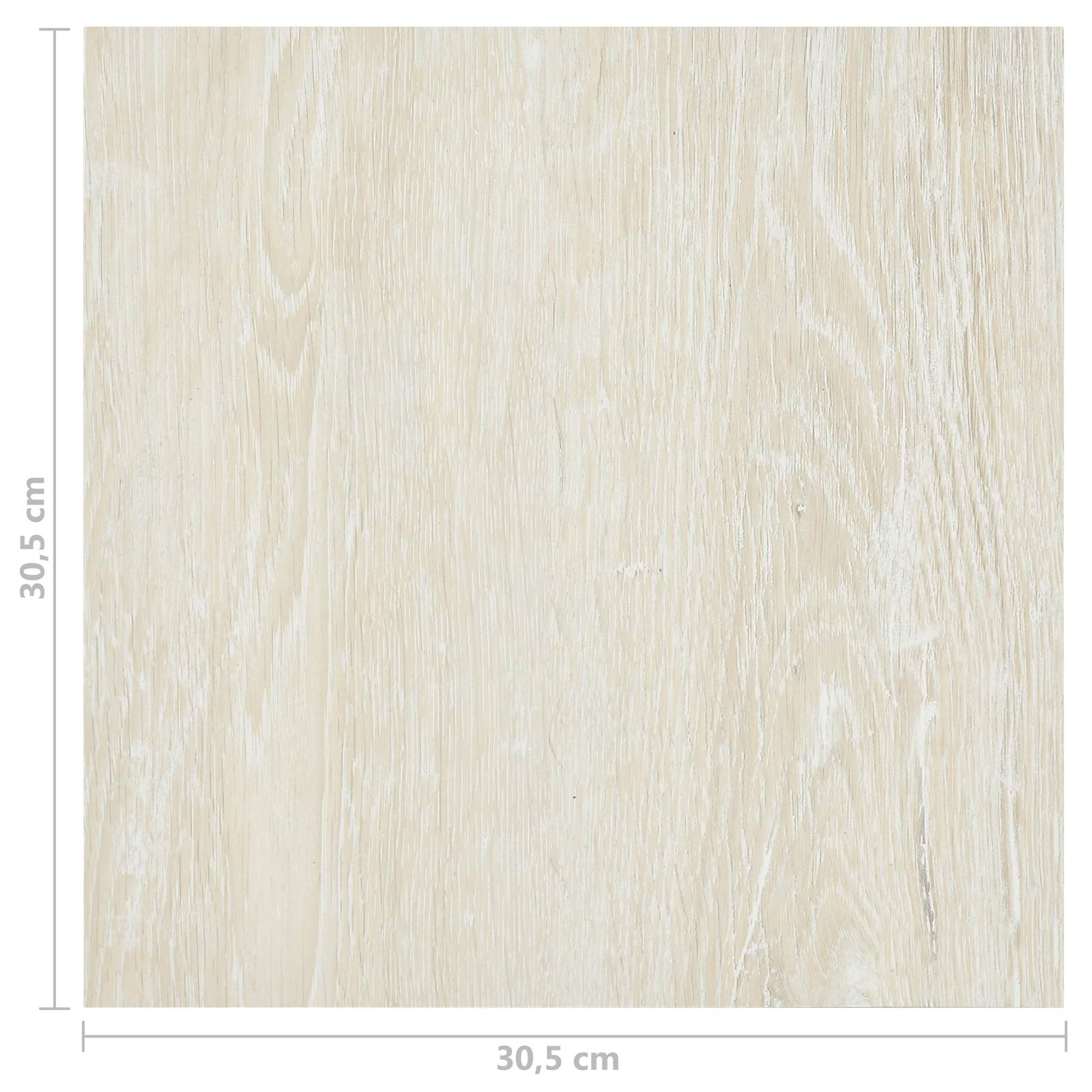 vidaXL Deski podłogowe 5,11 m² 55 pcs PVC kremowobiały