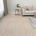 vidaXL Deski podłogowe 5,11 m² 55 pcs PVC Biały i kolor drewna