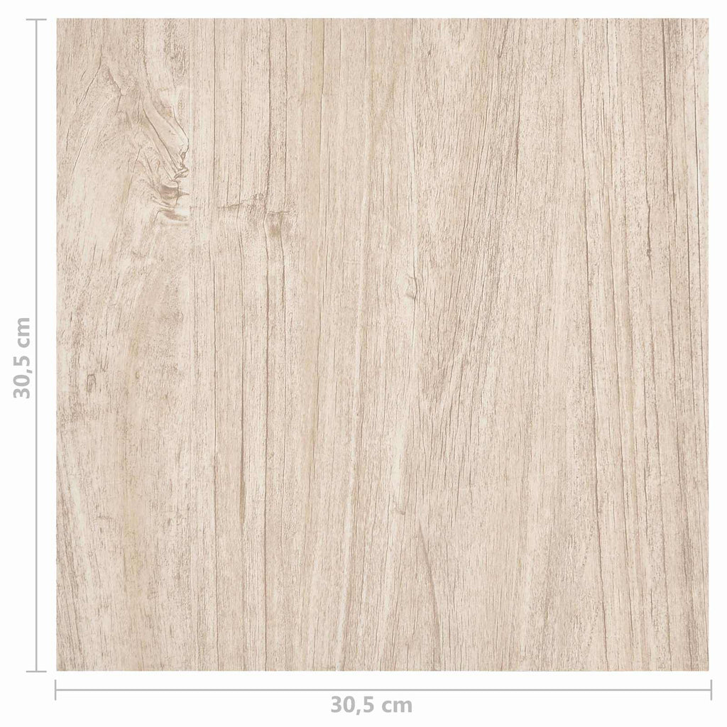 vidaXL Deski podłogowe 5,11 m² 55 pcs PVC Biały i kolor drewna
