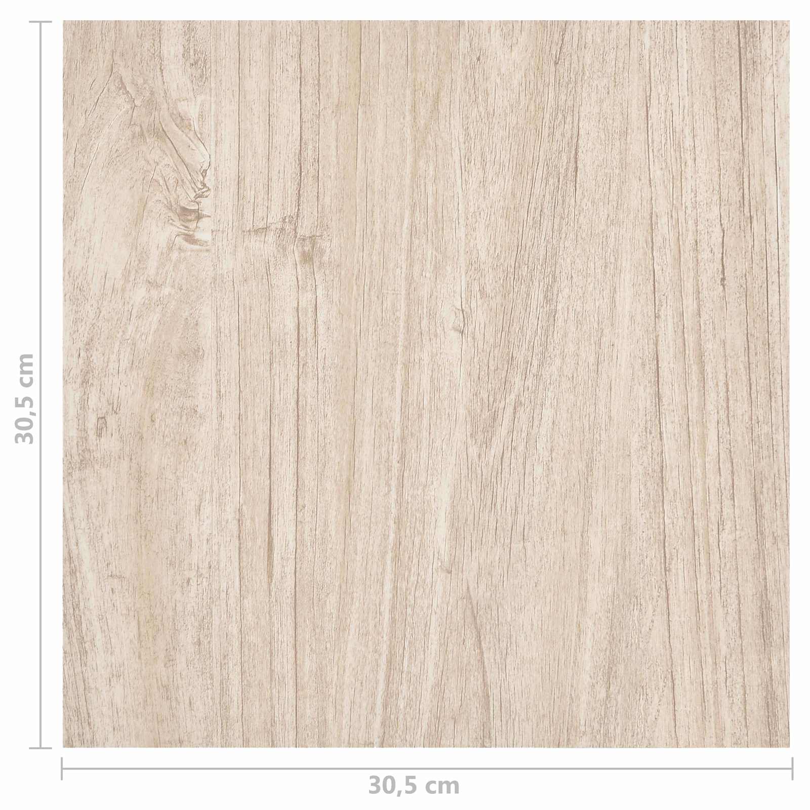 vidaXL Deski podłogowe 5,11 m² 55 pcs PVC Biały i kolor drewna