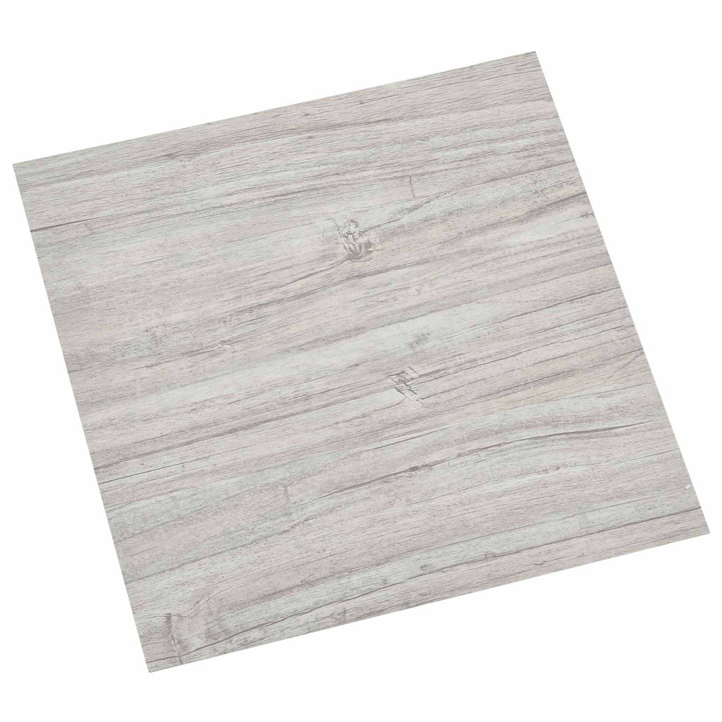vidaXL Deski podłogowe 5,11 m² 55 pcs PVC Szary i drewno