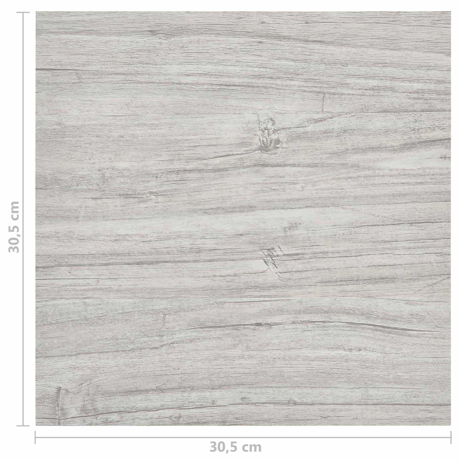 vidaXL Deski podłogowe 5,11 m² 55 pcs PVC Szary i drewno