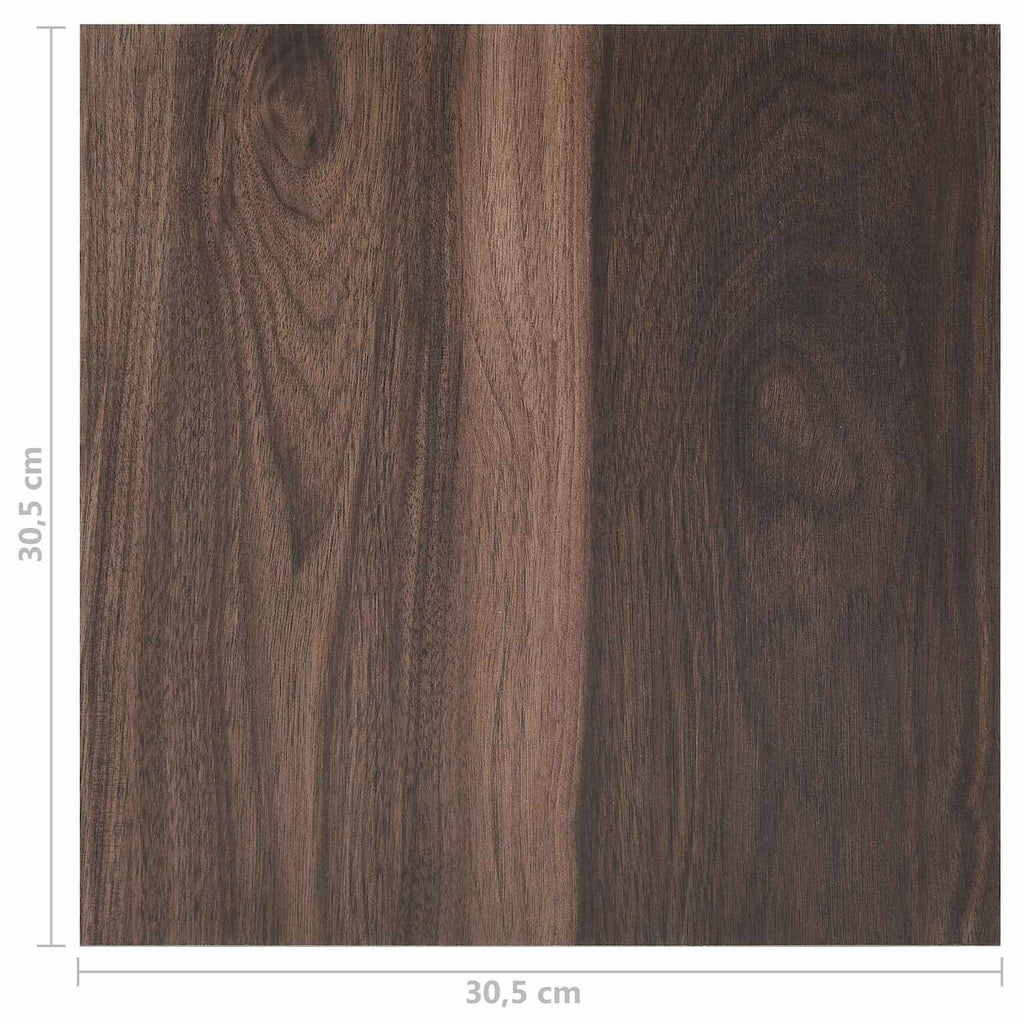 vidaXL Deski podłogowe 55 pcs Ciemny brąz 5,11 m² PVC