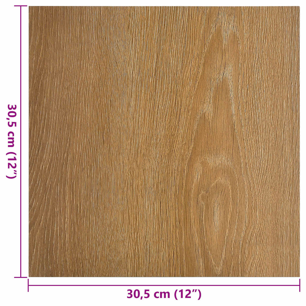 vidaXL Deski podłogowe 55 pcs Brązowy 5,11 m² PVC