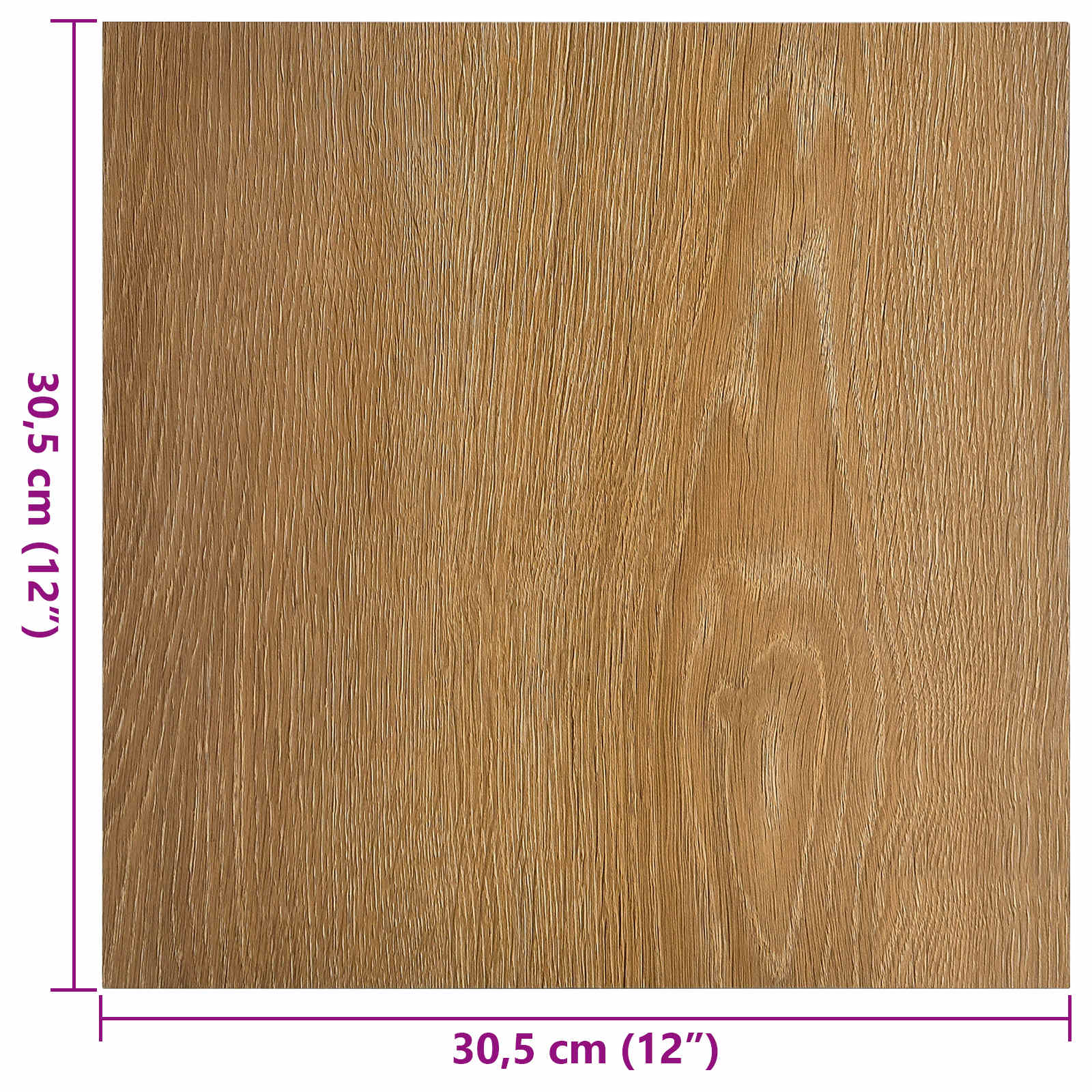 vidaXL Deski podłogowe 55 pcs Brązowy 5,11 m² PVC