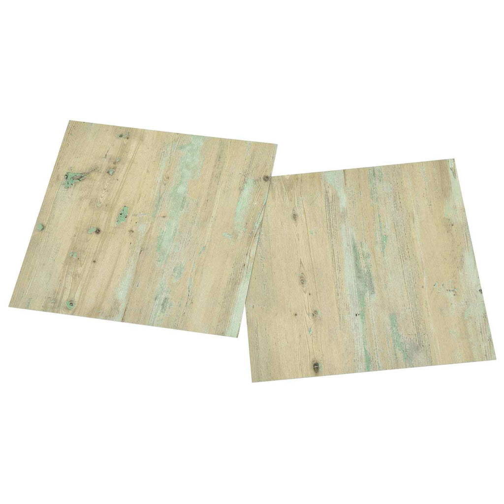 vidaXL Deski podłogowe 5,11 m² 55 pcs PVC Biały i jasny brąz