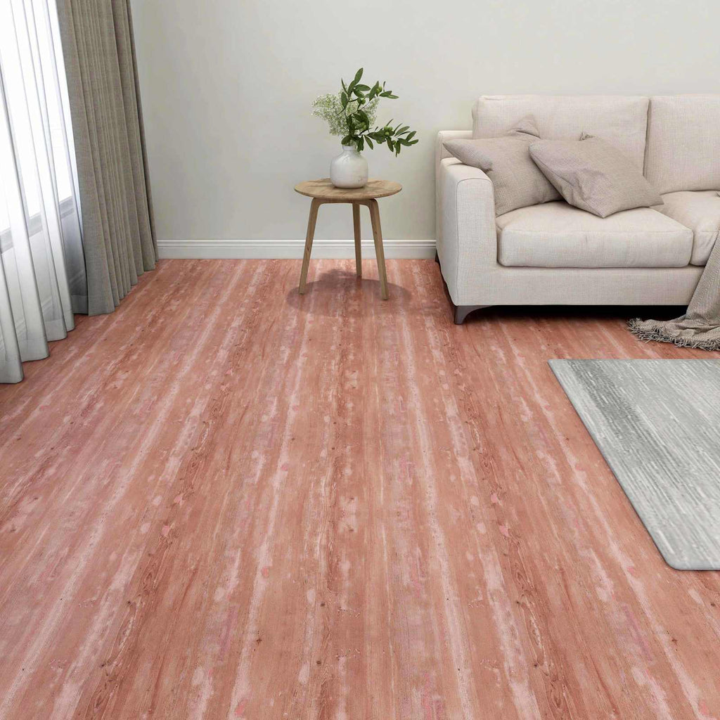 vidaXL Deski podłogowe 55 pcs Czerwony 5,11 m² PVC