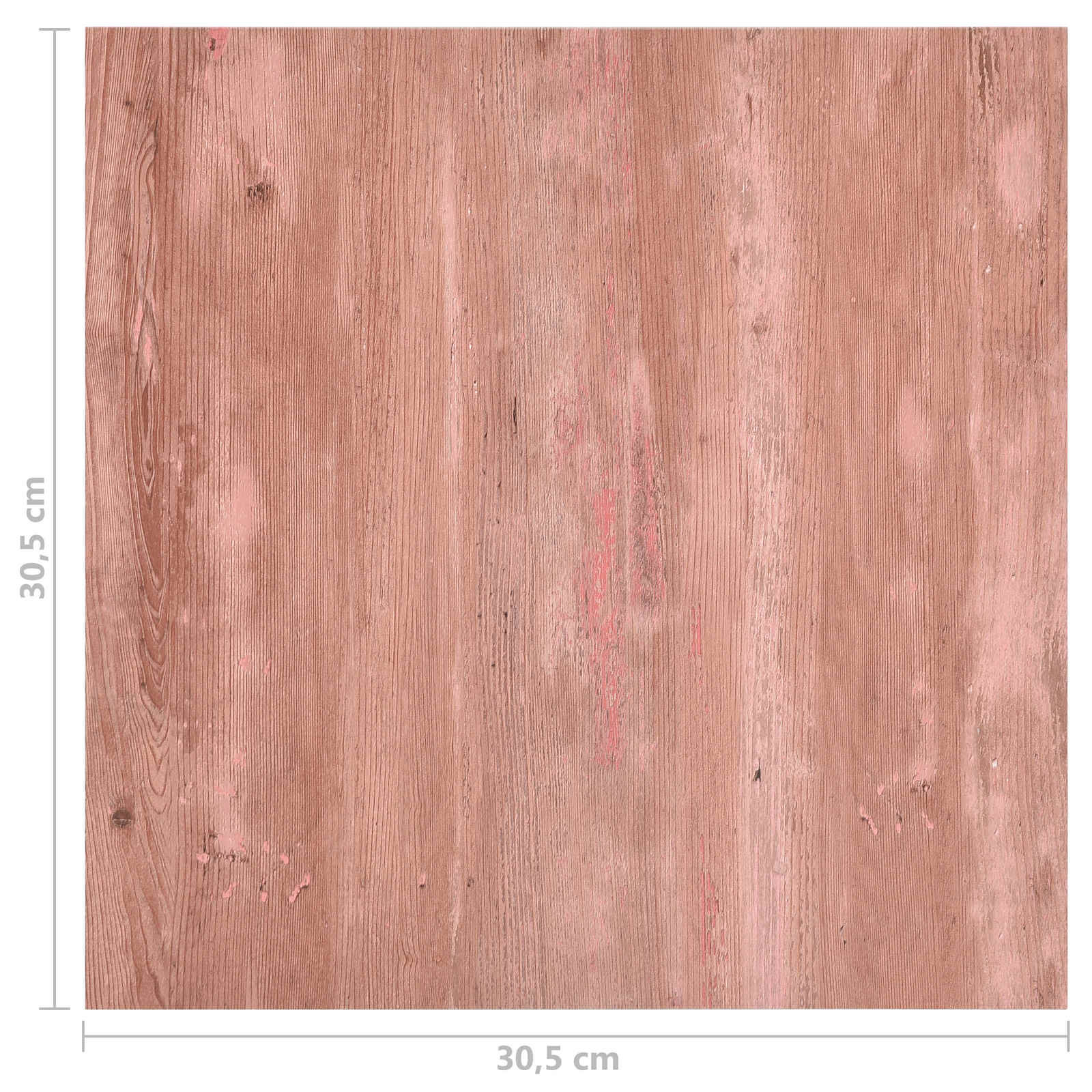 vidaXL Deski podłogowe 55 pcs Czerwony 5,11 m² PVC