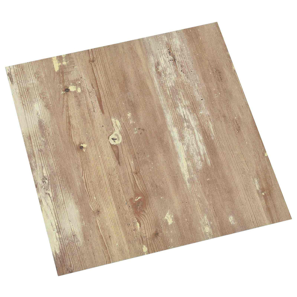 vidaXL Deski podłogowe 5,11 m² 55 pcs PVC Kremowy i Jasnobrązowy