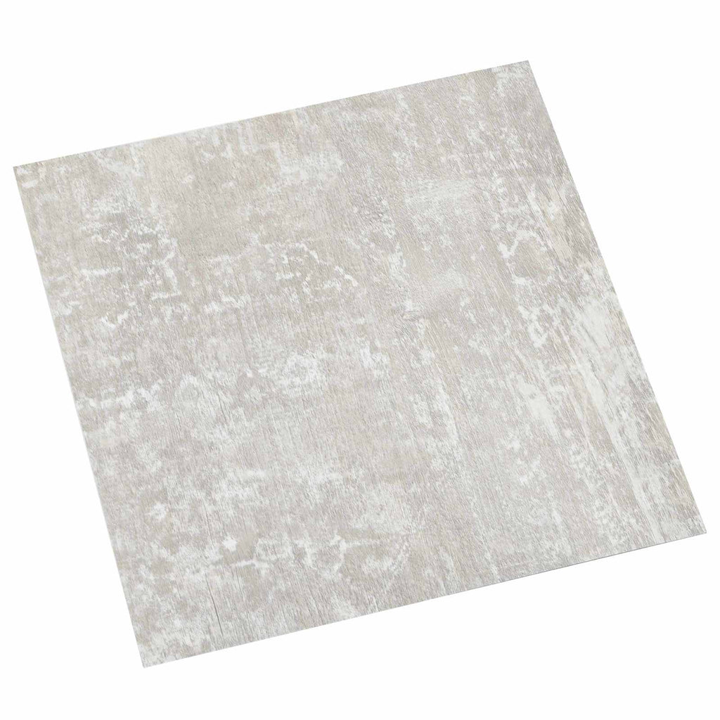 vidaXL Deski podłogowe 5,11 m² 55 pcs PVC Biały i drewno