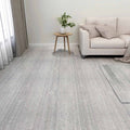 vidaXL Deski podłogowe 5,11 m² 55 pcs PVC Jasnoszary i biały.