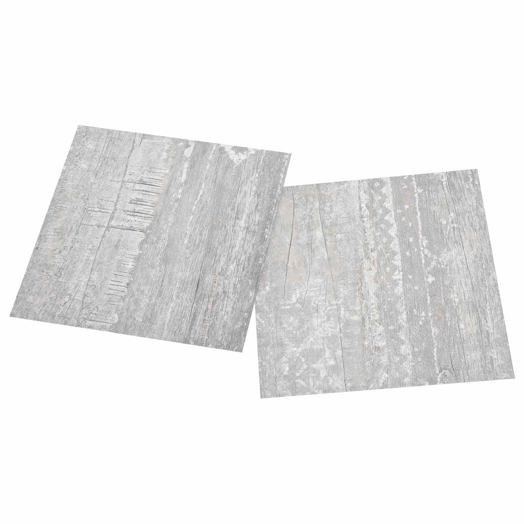 vidaXL Deski podłogowe 5,11 m² 55 pcs PVC Jasnoszary i biały.
