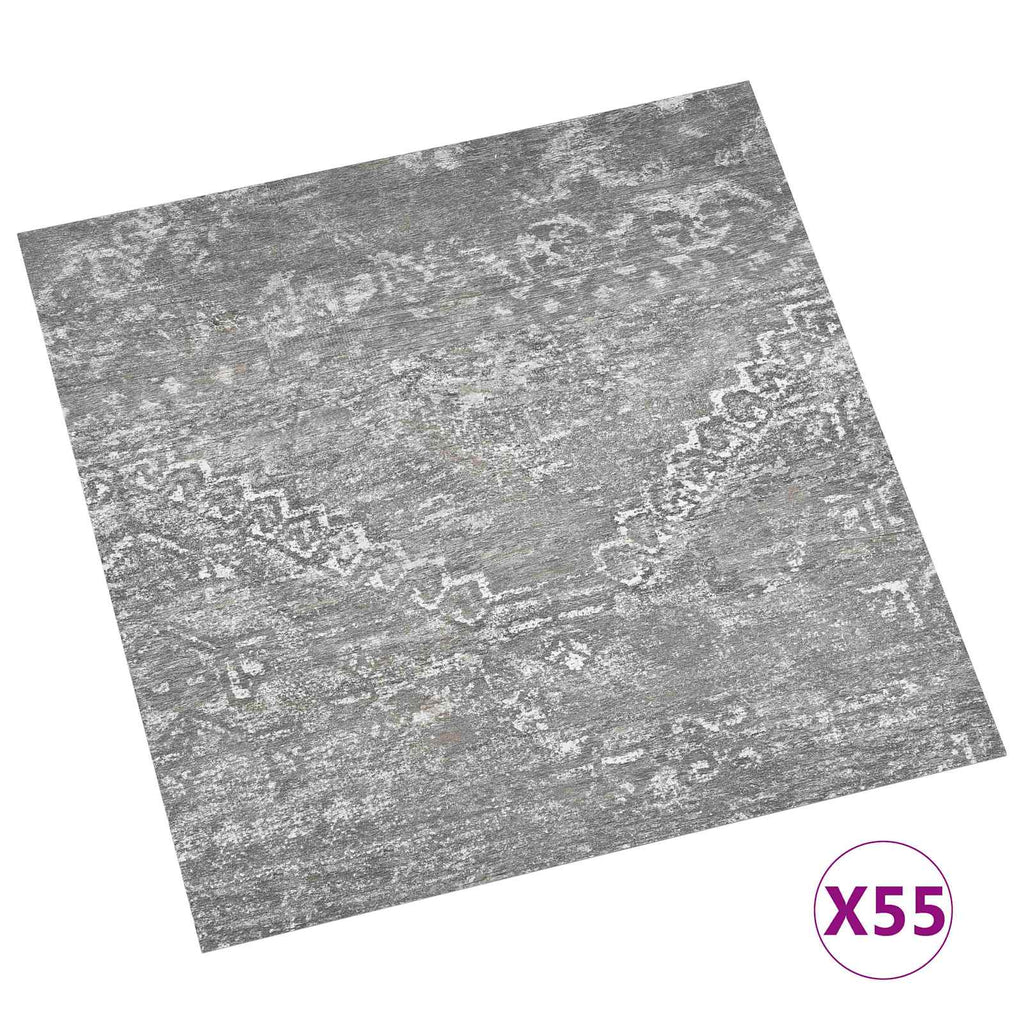 vidaXL Deski podłogowe 55 pcs Betonowy Szary 5,11 m² PVC