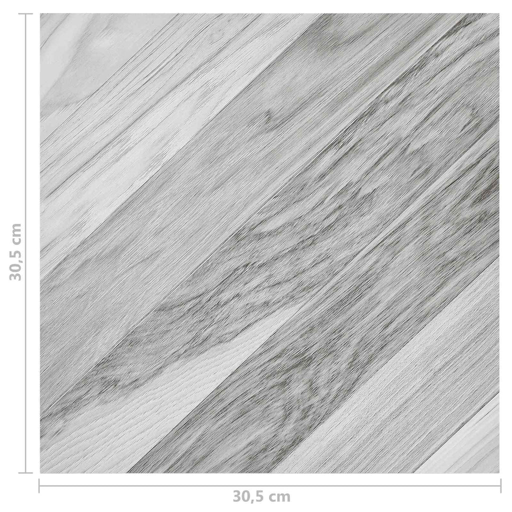 vidaXL Deski podłogowe 55 pcs Szary 5,11 m² PVC