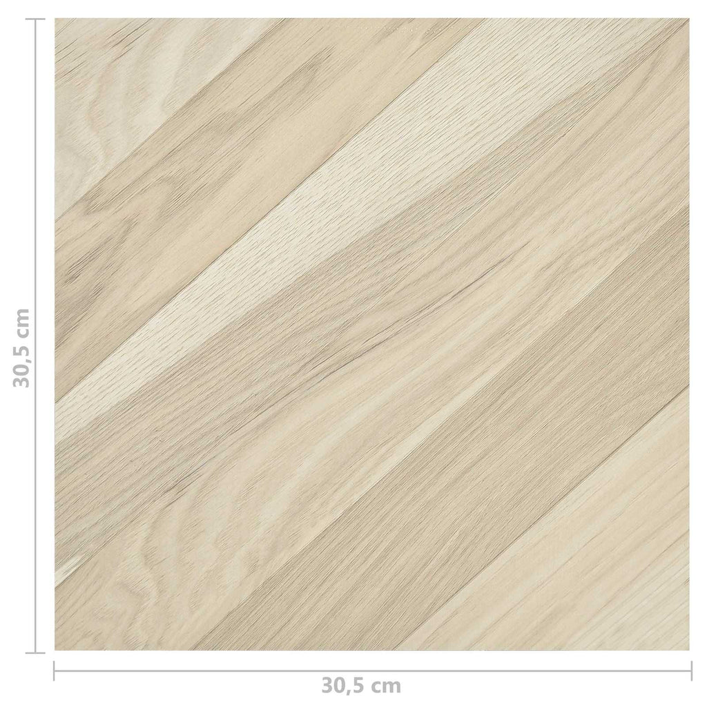 vidaXL Deski podłogowe 55 pcs Beżowy 5,11 m² PVC