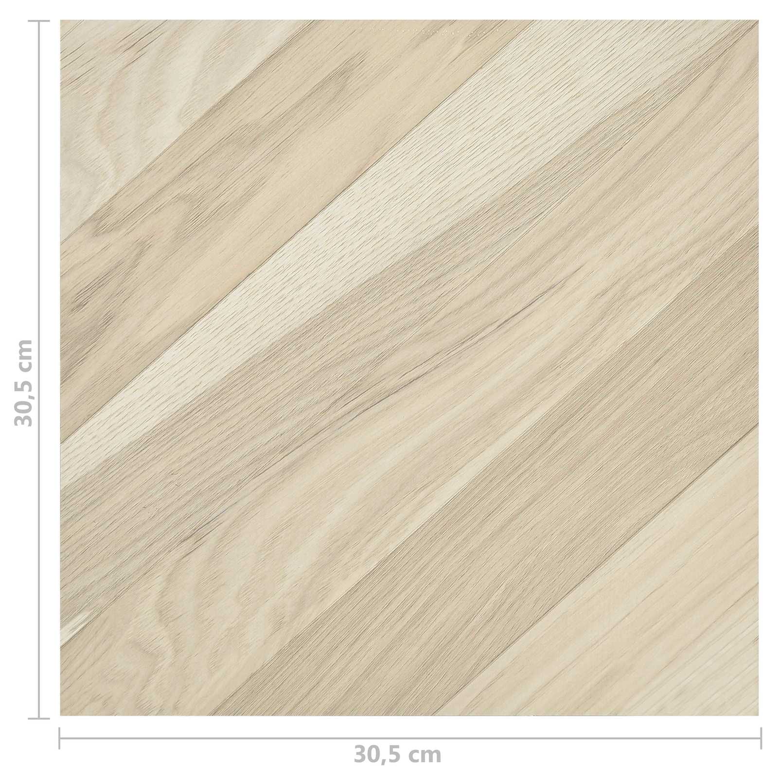vidaXL Deski podłogowe 55 pcs Beżowy 5,11 m² PVC