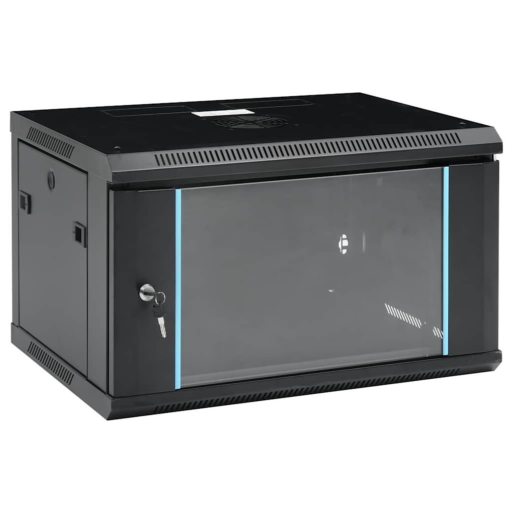 vidaXL Ścienna szafka serwerowa 6U, 19", IP20, 600x450x350 mm