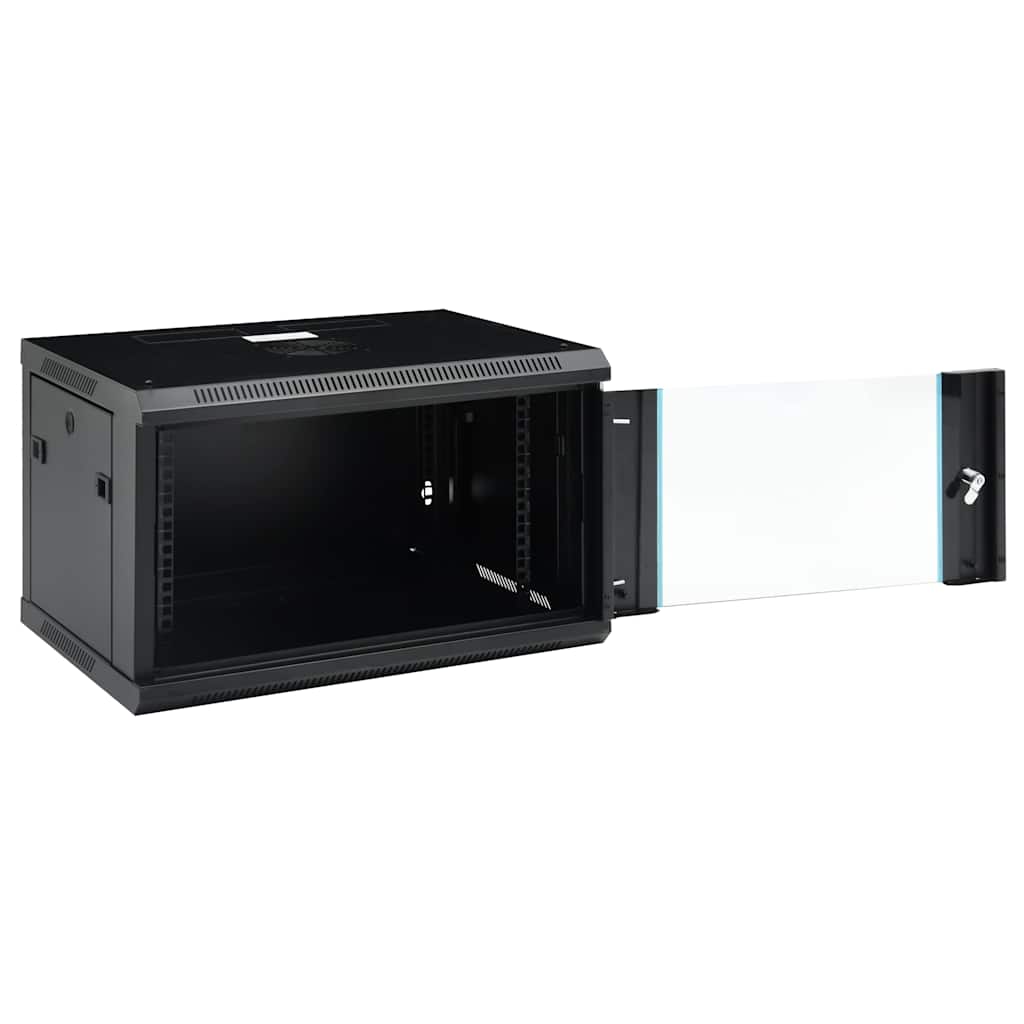 vidaXL Ścienna szafka serwerowa 6U, 19", IP20, 600x450x350 mm