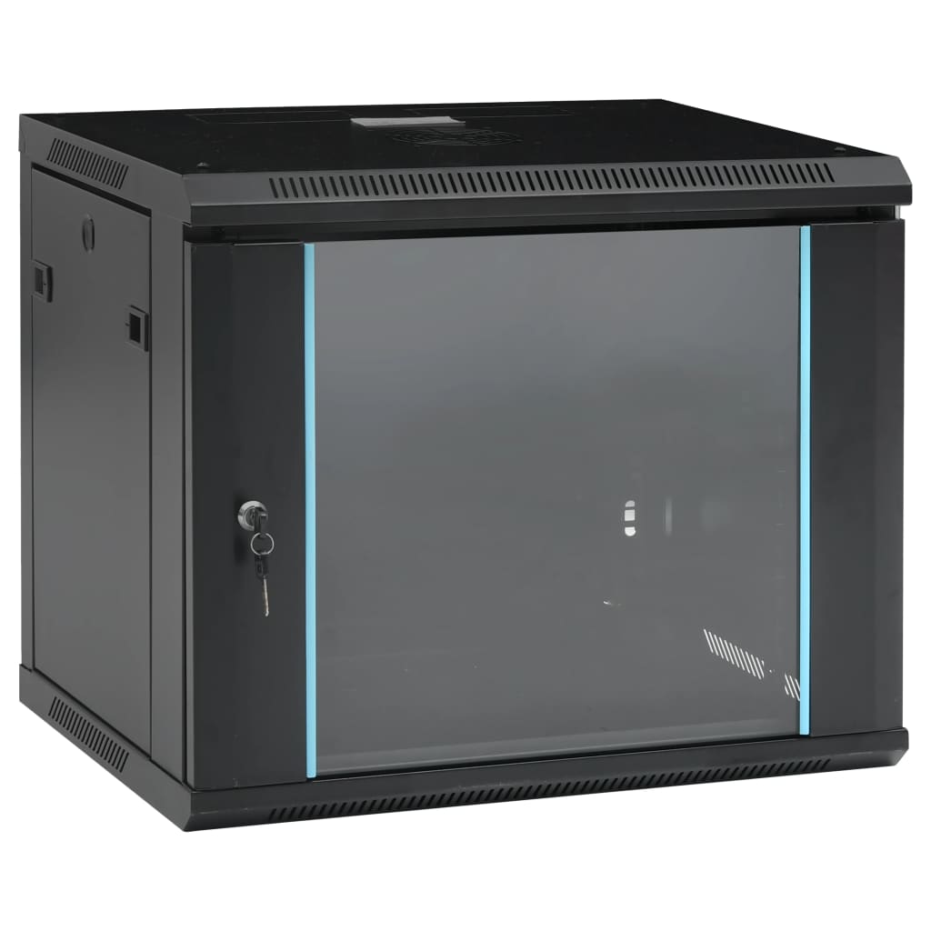 vidaXL Ścienna szafka serwerowa 9U, 19", IP20, 600x450x510 mm