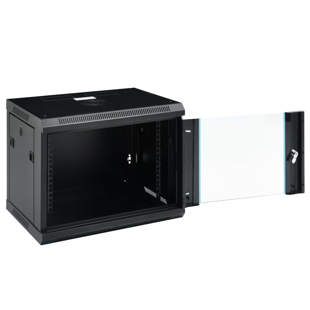 vidaXL Ścienna szafka serwerowa 9U, 19", IP20, 600x450x510 mm