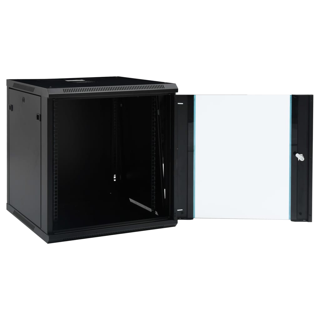 vidaXL Ścienna szafka serwerowa 12U, 19", IP20, 600x600x640 mm