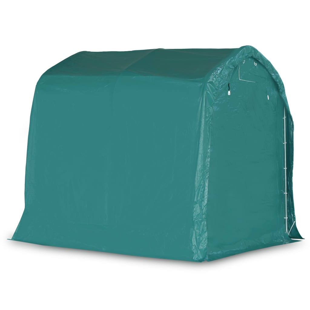 vidaXL Namiot garażowy z PVC, 1,6 x 2,4 m, zielony