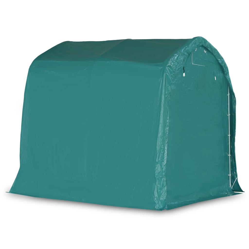 vidaXL Namiot garażowy z PVC, 2,4 x 2,4 m, zielony