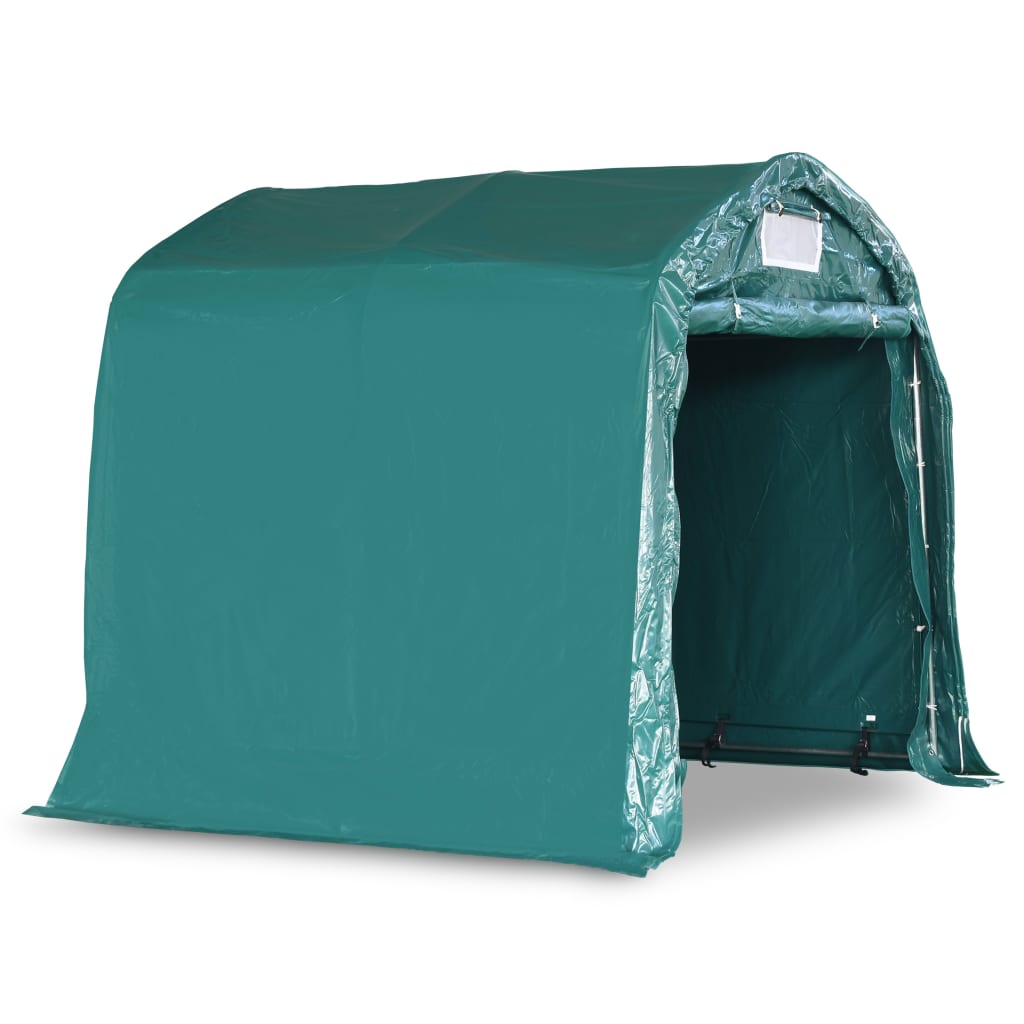vidaXL Namiot garażowy z PVC, 2,4 x 2,4 m, zielony