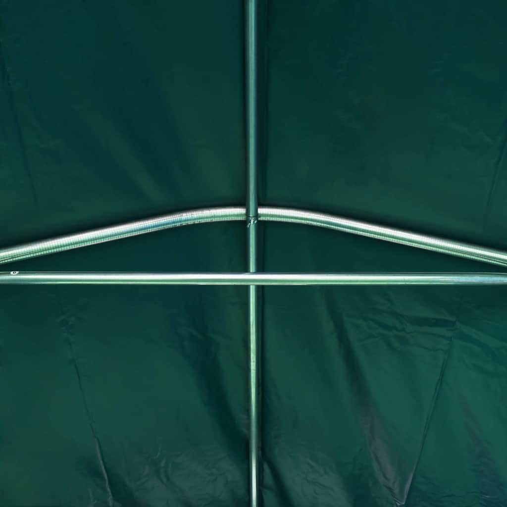vidaXL Namiot garażowy z PVC, 2,4 x 3,6 m, zielony