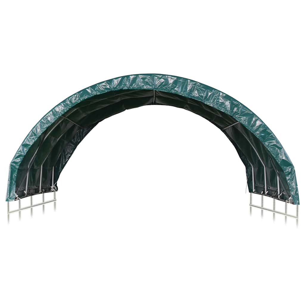 vidaXL Namiot dla bydła, PVC, 3,7 x 3,7 m, zielony