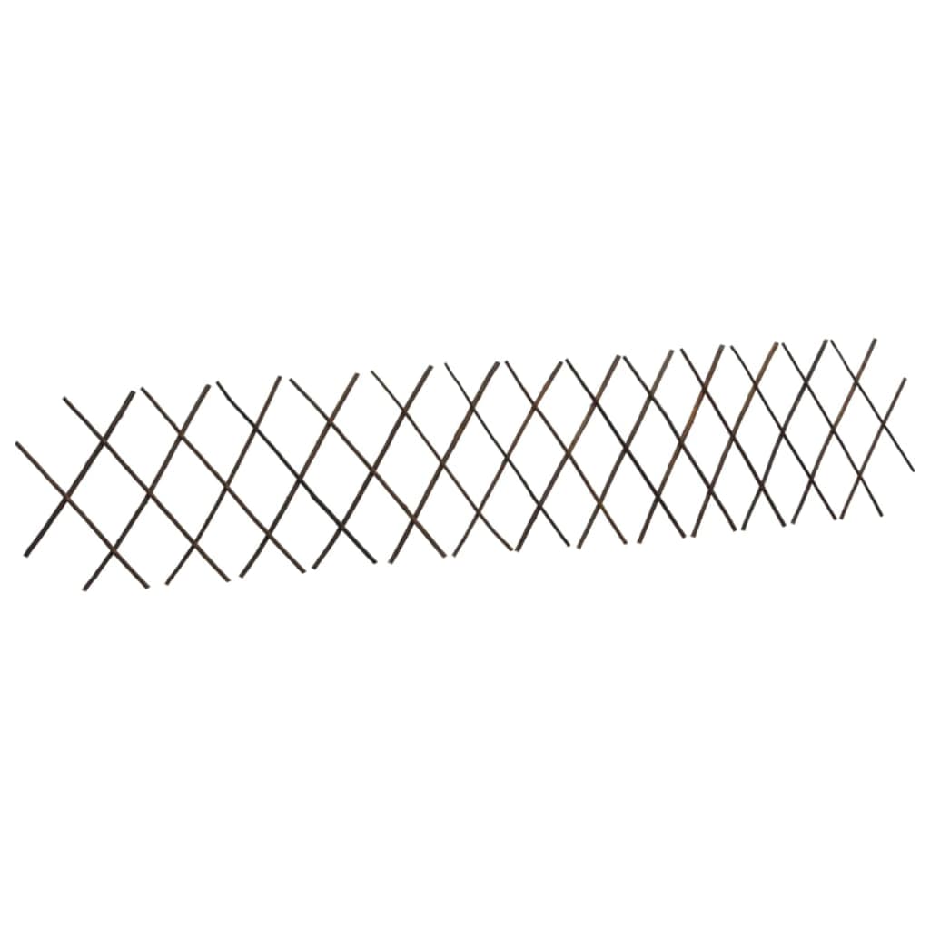 vidaXL Płot kratka z wierzby, 5 szt., 180 x 30 cm
