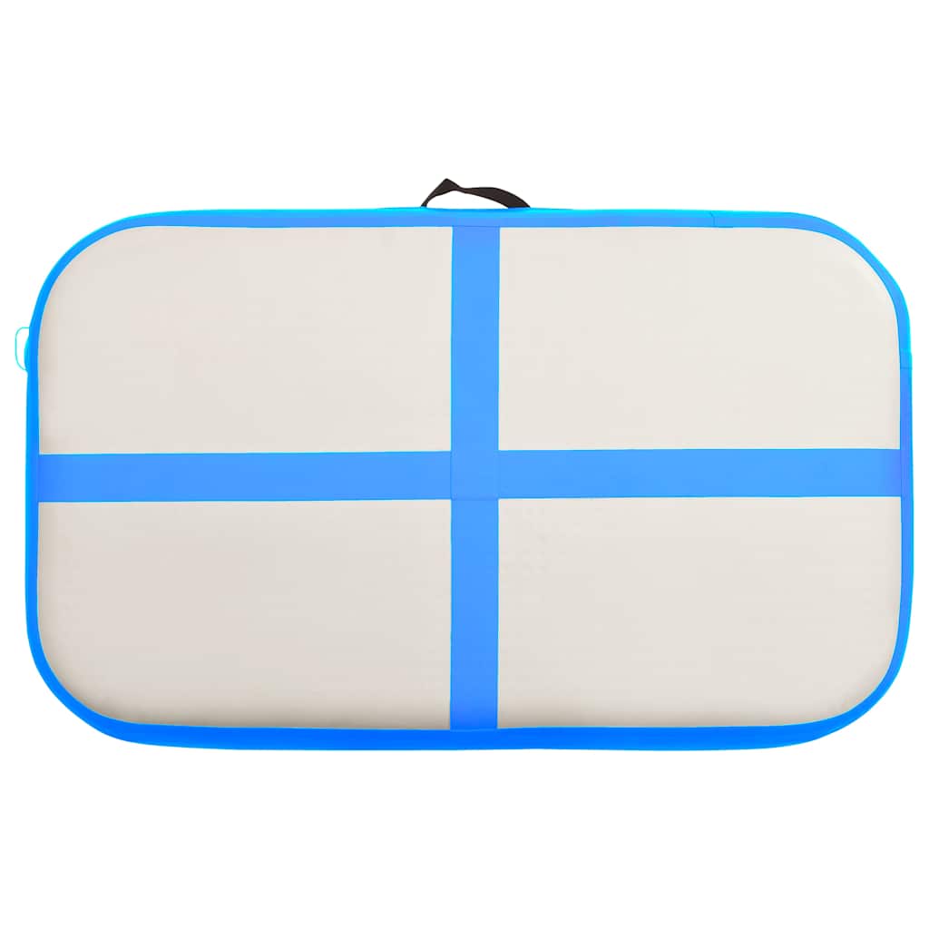 vidaXL Mata gimnastyczna z pompką, 60x100x15 cm, PVC, niebieska